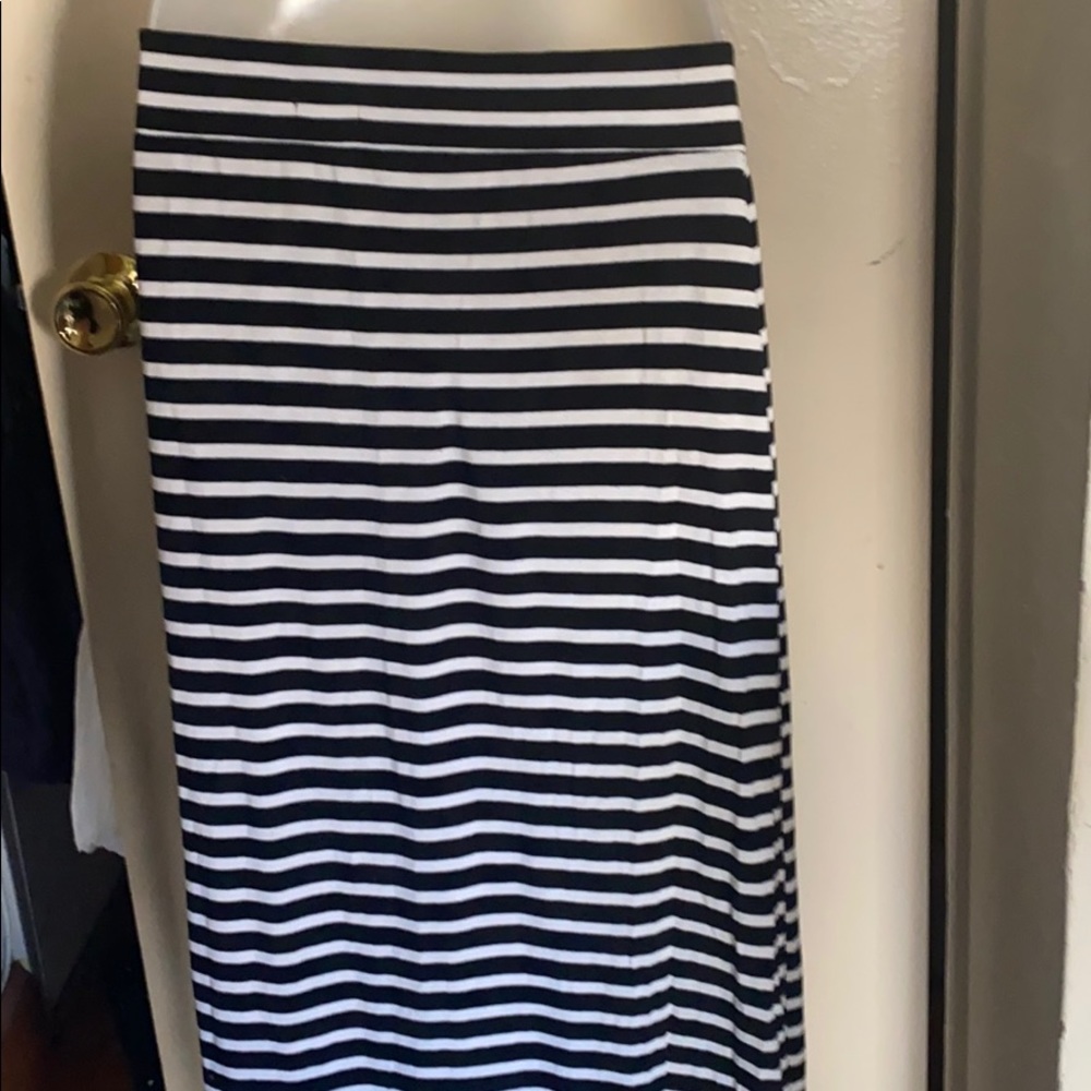 JCrew striped maxi skirt